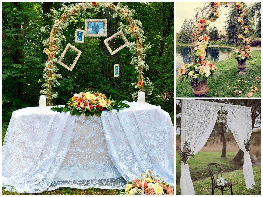 цветочные свадебные арки